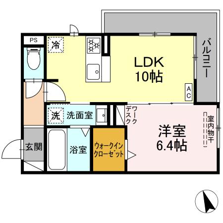D-ROOM福光東 EASTの間取り