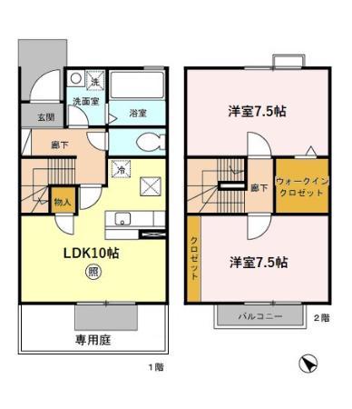 ウィルコート Minatoの間取り