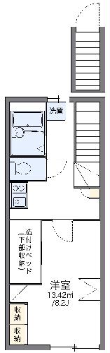 レオパレスLumiere元町の間取り
