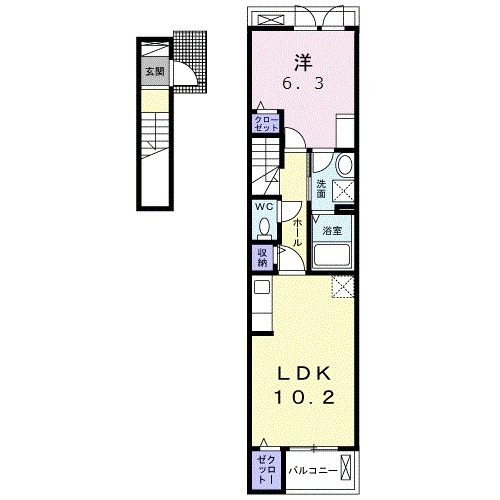音羽町の完工年月(2024年8月)築の賃貸アパートの間取り