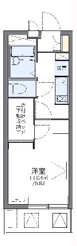 レオパレスヒルトップ 壱番館の間取り