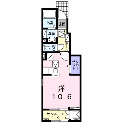 パークサイド白土Ⅱの間取り