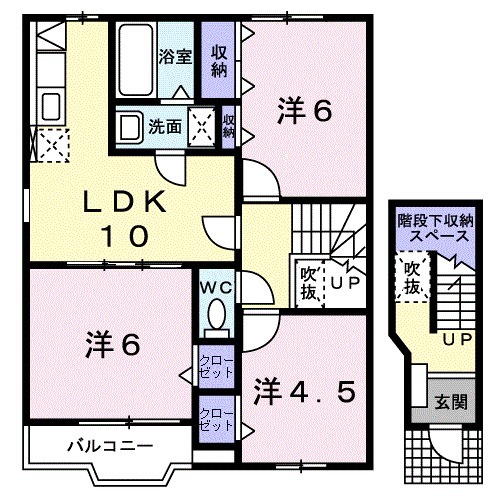 アンソレイエⅠの間取り