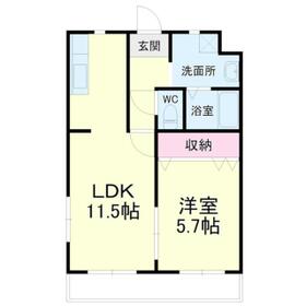 Felice gatto Yokosuka(フェリスガトーヨの間取り