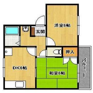 ハミングハイツ3号館の間取り
