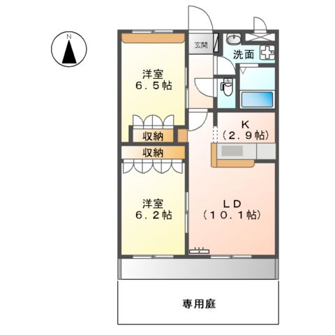 ビーンカードⅡの間取り