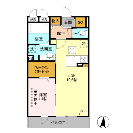 roi del'ours Ⅲの間取り