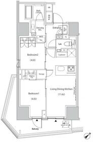 ザ・パークハビオ市ヶ谷イーストの間取り