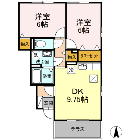 こすも80 Aの間取り