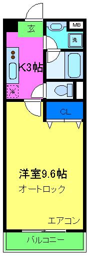 ヴェルデュール ラディエの間取り