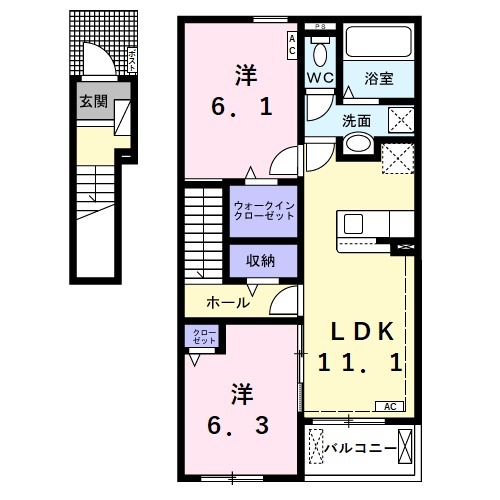 フィオーレ笠木 Bの間取り
