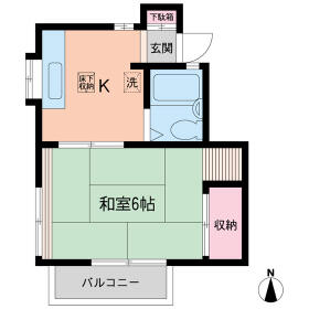 高橋コーポの間取り