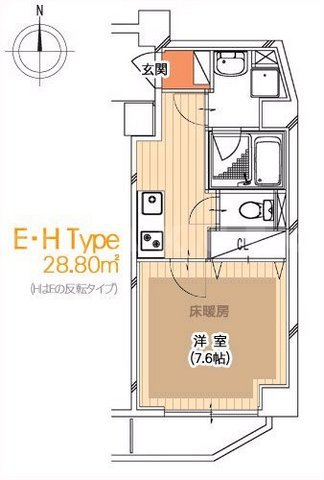 モンサンミッシェル北浜の間取り