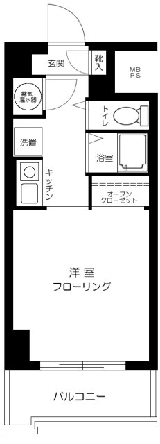 エヴェナール二子新地の間取り