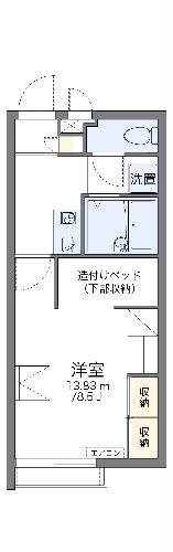 レオパレスアンフィニティの間取り