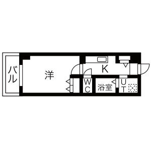 アレフガルド※家賃ダウン&FR1か月&初回保証料無料&火災保険料1の間取り