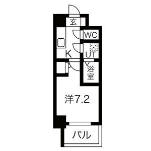 Brick Kamejima※FR1か月&初回保証料無料&火災保険料1年分負担CPの間取り