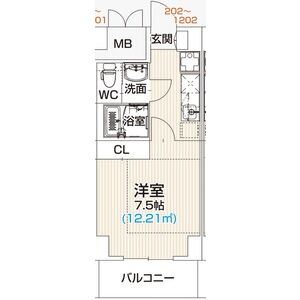 RESIDENCE RAMIA※FR1か月&初回保証料無料&火災保険料1年分負担の間取り