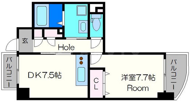 プルミエール関目の間取り
