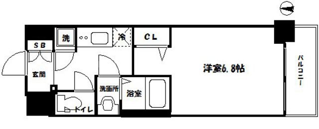 ファーストフィオーレ難波南パークサイドの間取り