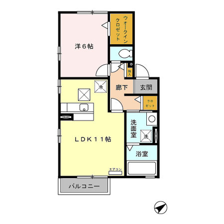 リビングタウン那須塩原 Cの間取り
