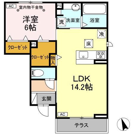 D-ROOM ZEN レーブの間取り