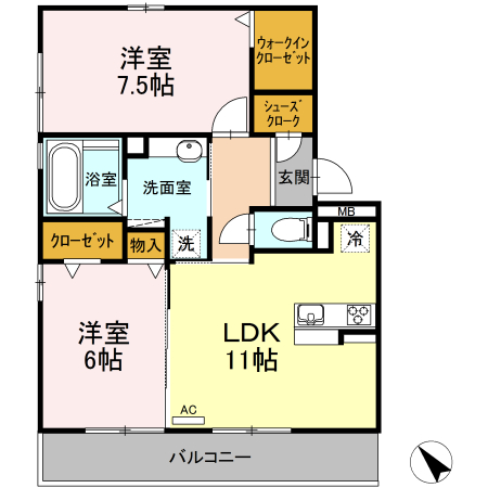 ボレアスの間取り