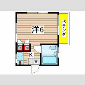 コーポ西国立の間取り