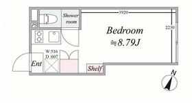 ｔｒｉａｓ２１６・202号室の間取り