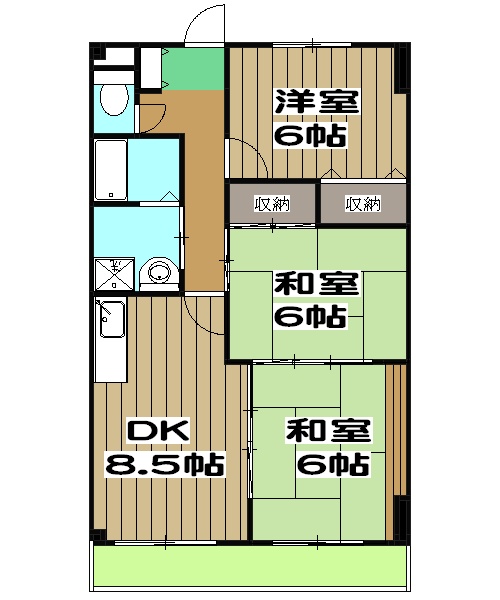 サンシャイン梅津の間取り