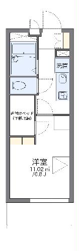 303号室の間取り