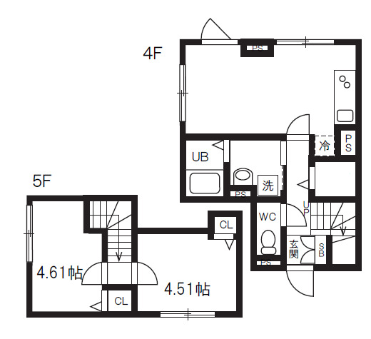 エルファーロ大井町の間取り