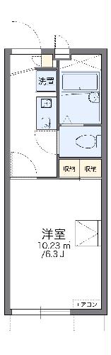 レオパレスブルーヒルズHKの間取り