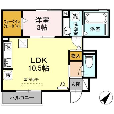 ジュネスS5の間取り
