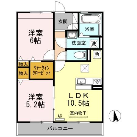 Raffine大坪の間取り