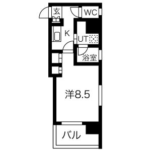 グランエターナ名古屋鶴舞の間取り