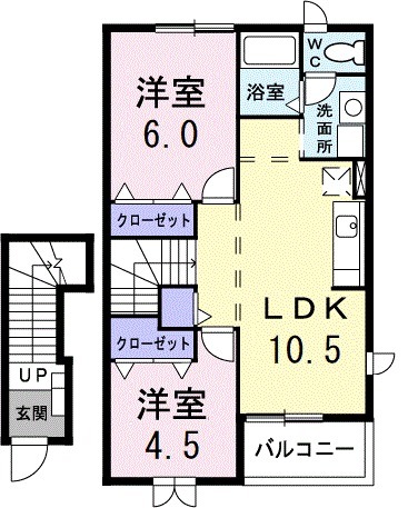 イストワールⅠの間取り