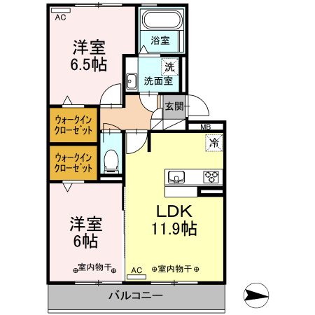 CharmeⅢの間取り