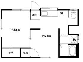 鈴野荘(狩場町172-7)の間取り