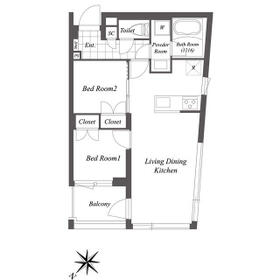 オープンブルーム渋谷本町の間取り