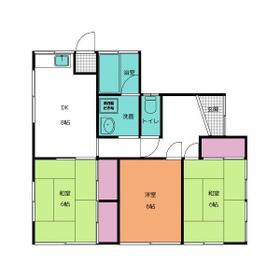 参野町貸家の間取り