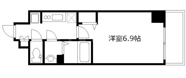 プレサンス阿波座駅前の間取り