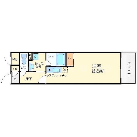 アスヴェルタワー大阪城WESTの間取り