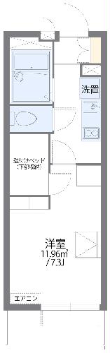 レオパレスNISHIURAの間取り