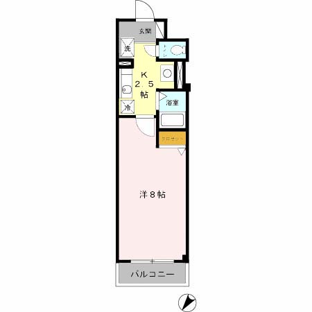 オレンジコート西心斎橋の間取り