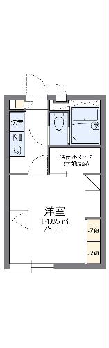 レオパレスルレーブ エイトの間取り