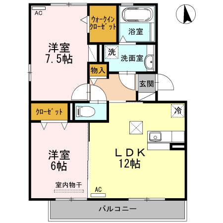 パークサイド東出 Iの間取り