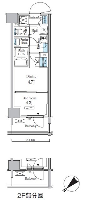 パークアクシス品川南大井パークフロントの間取り
