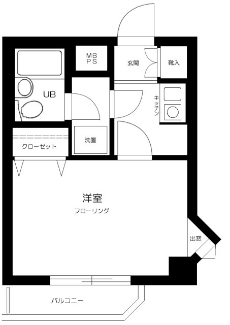 ライオンズマンション鵜の木駅前の間取り