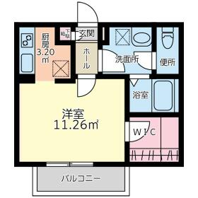 オーロラハイツ小向A棟の間取り